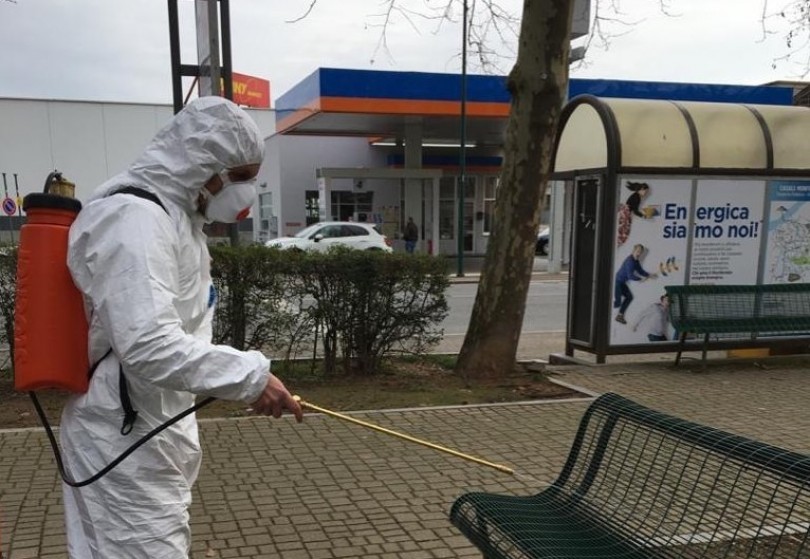 Coronavirus: al via la sanificazione delle strade di Casale